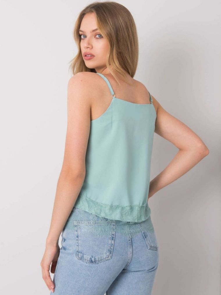 Top damski, miętowy, Modalinda Fashion