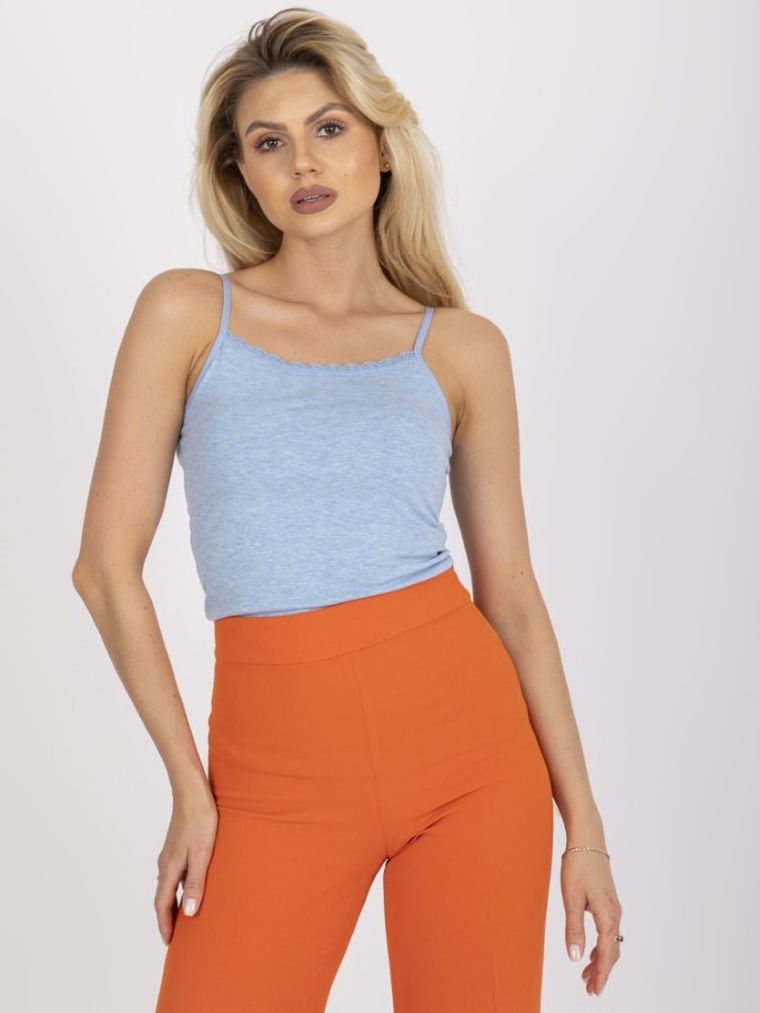 Top damski, niebieski, Berrak