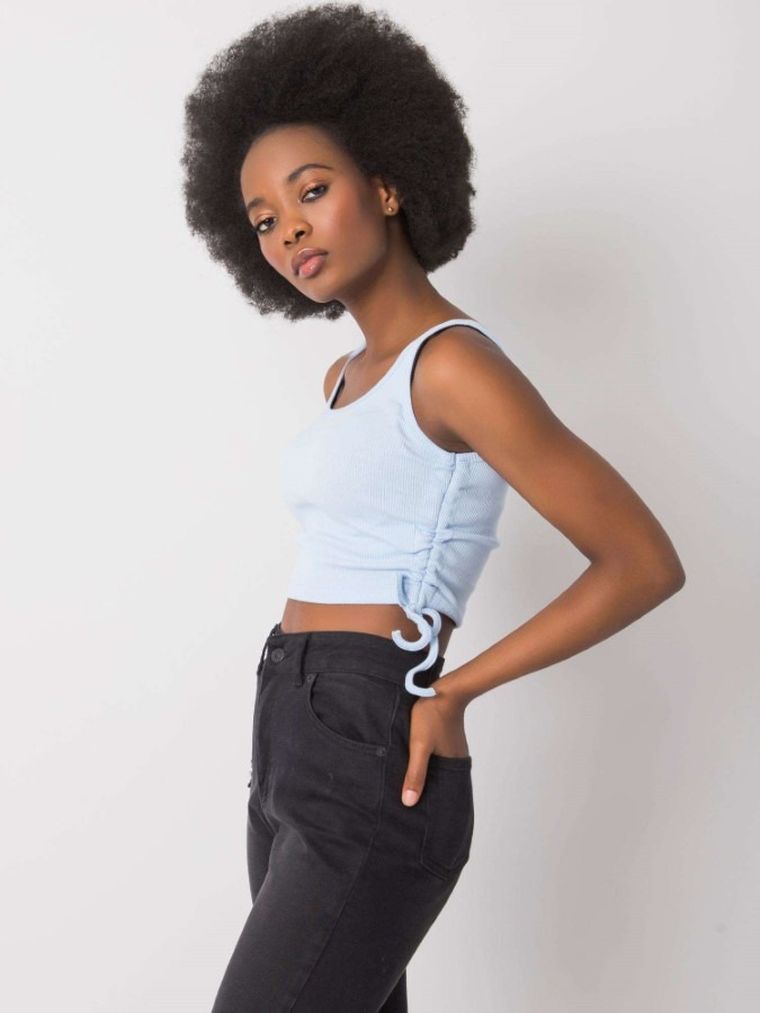 Top damski, niebieski, Rue Paris