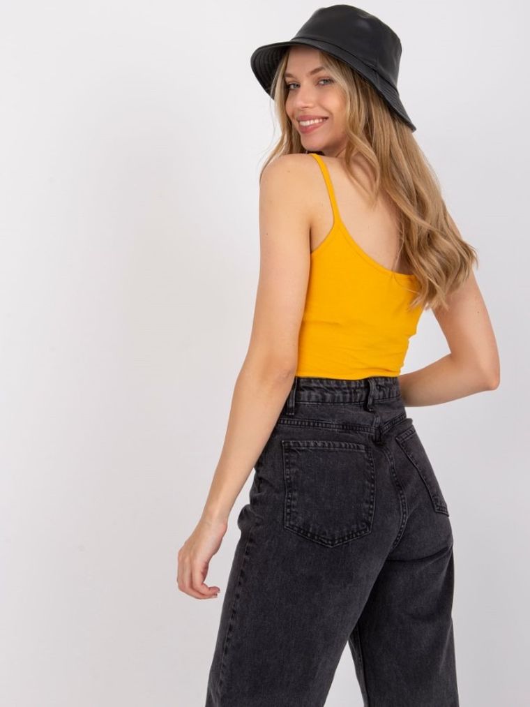 Top damski, pomarańczowy, Basic Feel Good