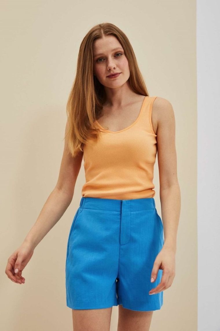 Top damski, pomarańczowy, Moodo