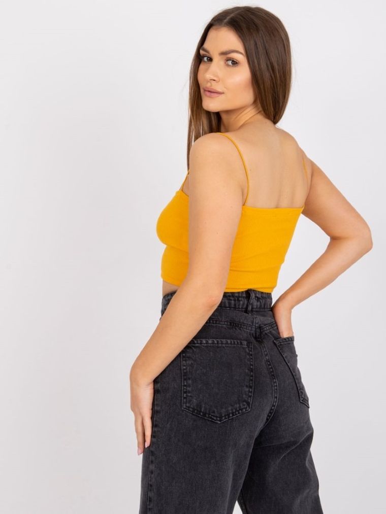 Top damski, pomarańczowy, Rue Paris