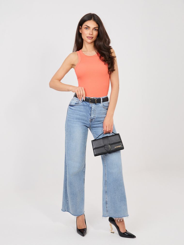 Top damski, pomarańczowy, Sublevel