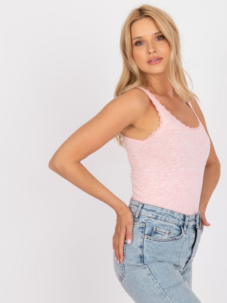 Top damski, różowy, Berrak
