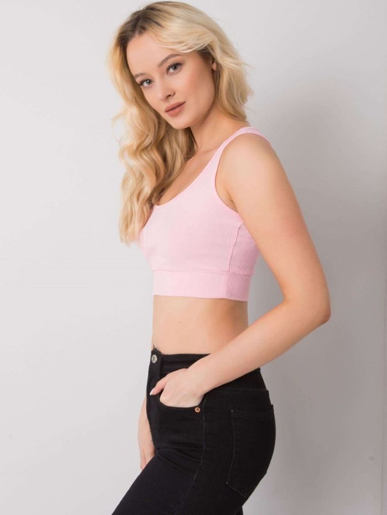 Top damski, różowy, Rue Paris