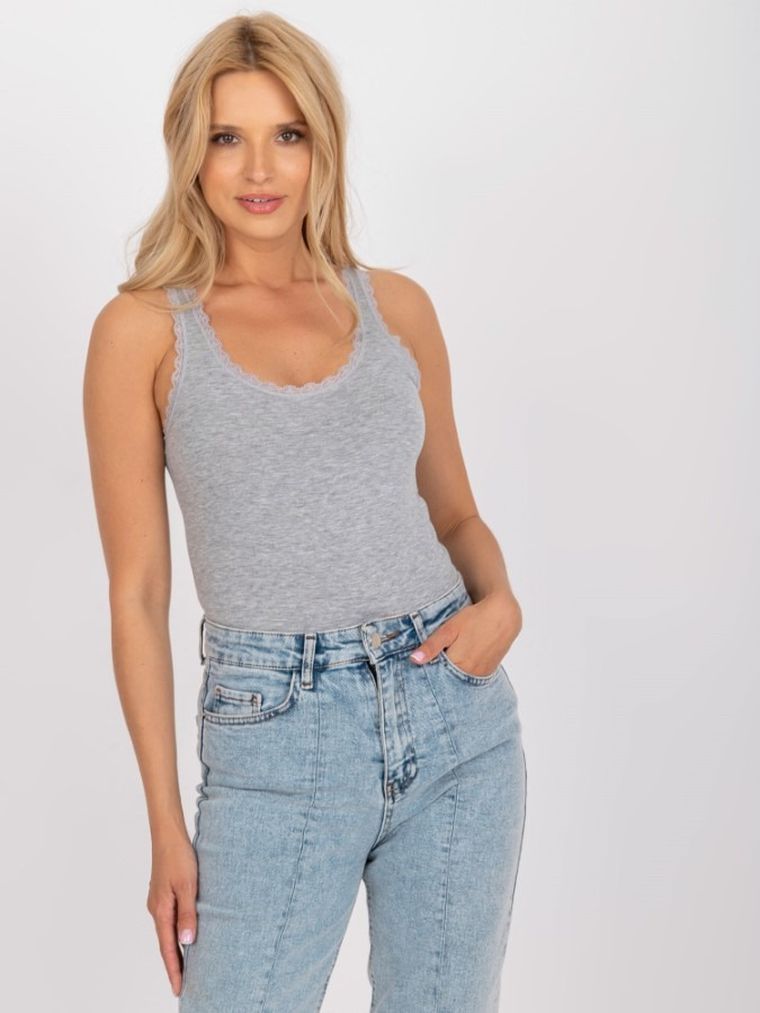 Top damski, szary, Berrak