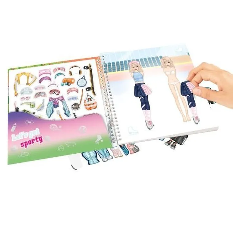 Top Model, Dress Me Up, Sports, zestaw kreatywny z naklejkami