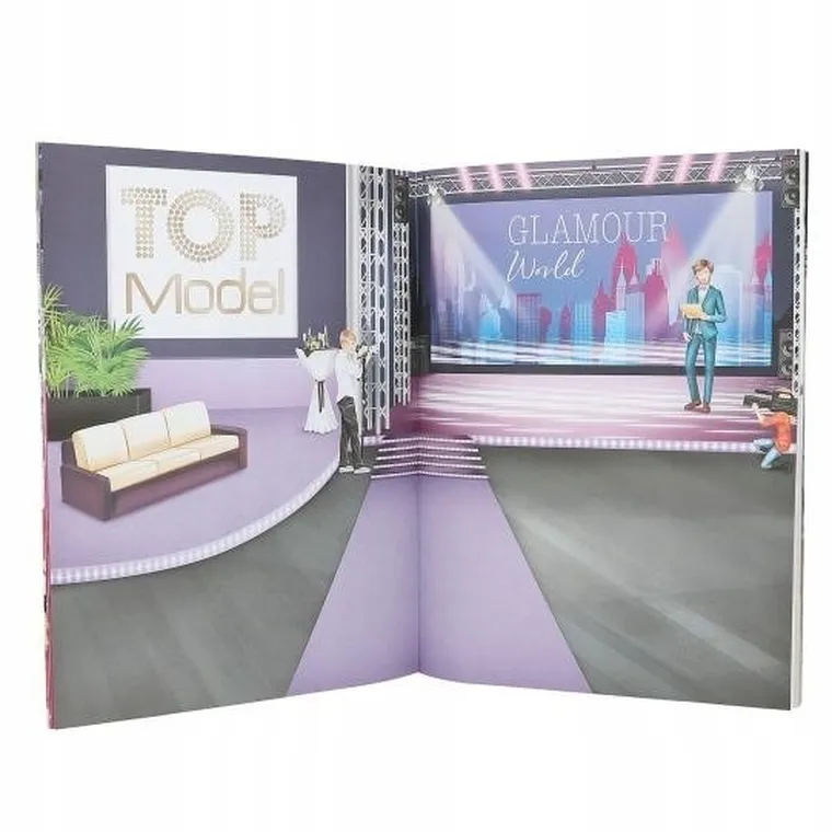 Top Model, Glamour, zestaw kreatywny z naklejkami