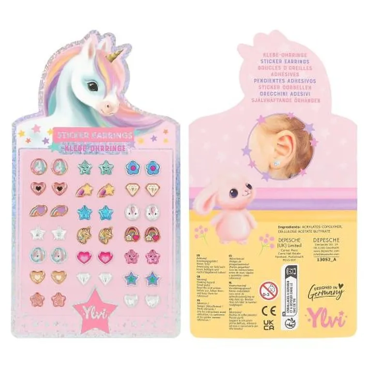 Top Model, Jednorożec Ylvi, kolczyki samoprzylepne