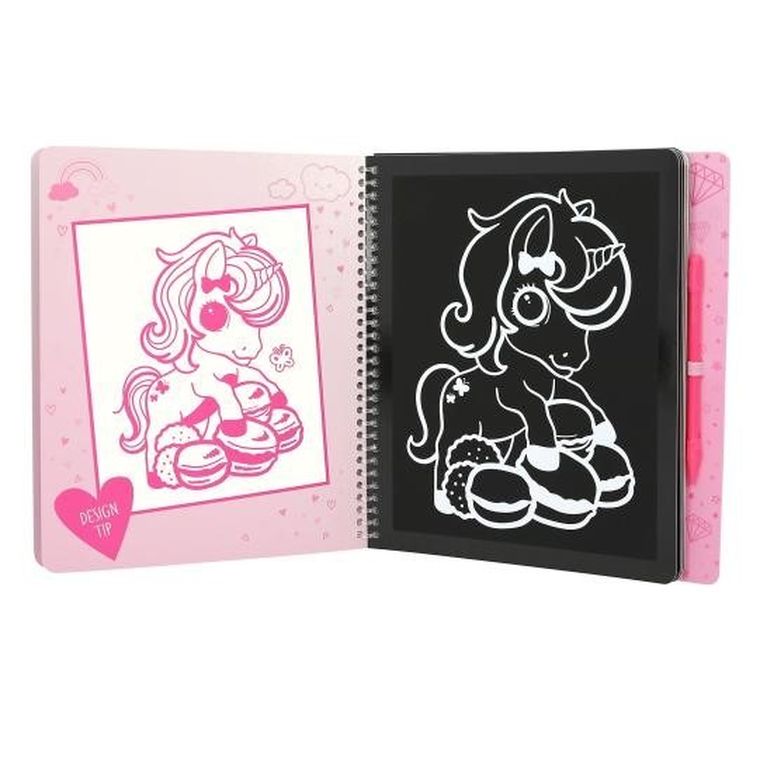 Top Model, Jednorożec Ylvi, Magic Scratch, zestaw kreatywny