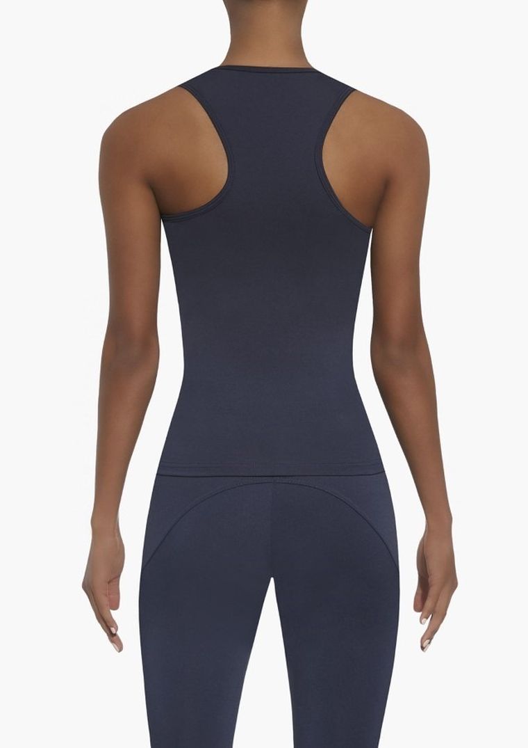 Top sportowy damski, granatowy, Bas Black