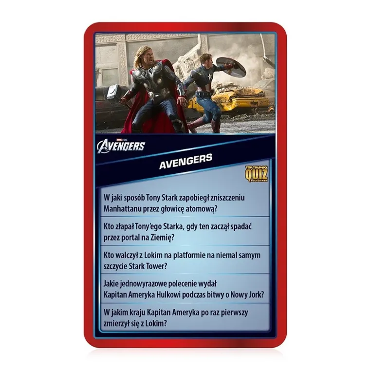 Top Trumps, Quiz, Marvel Universe, gra towarzyska