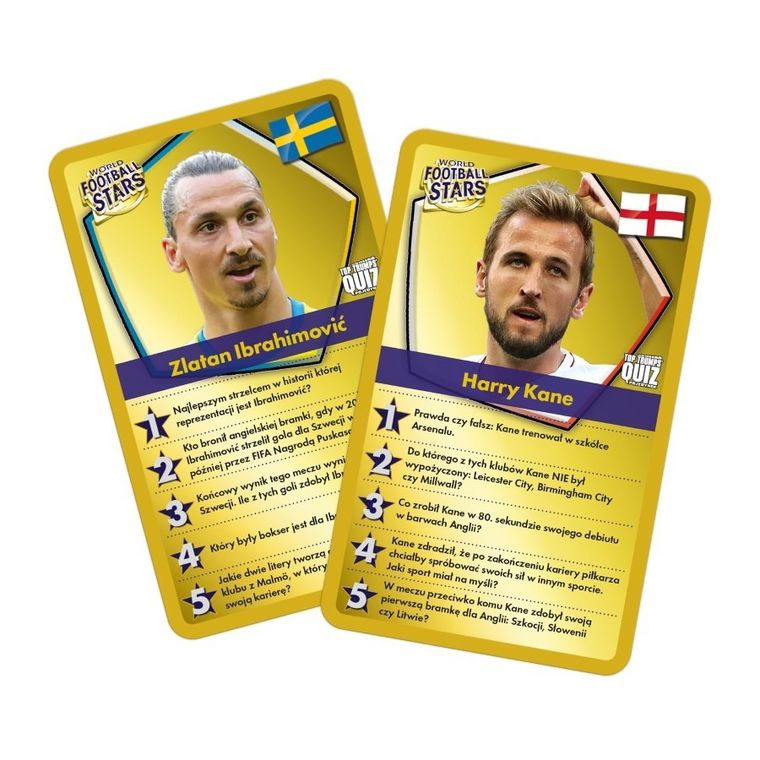 Top Trumps, Quiz, World Football Stars, 200 Pytań, gra towarzyska