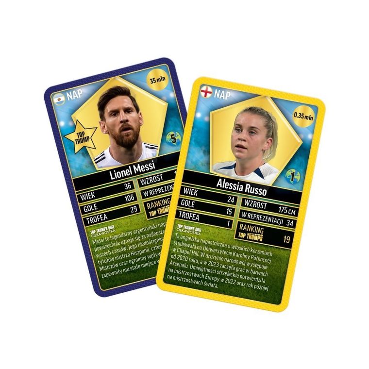 Top Trumps, World Football Stars 24/25, Edycja Kolekcjonerska, zestaw kart