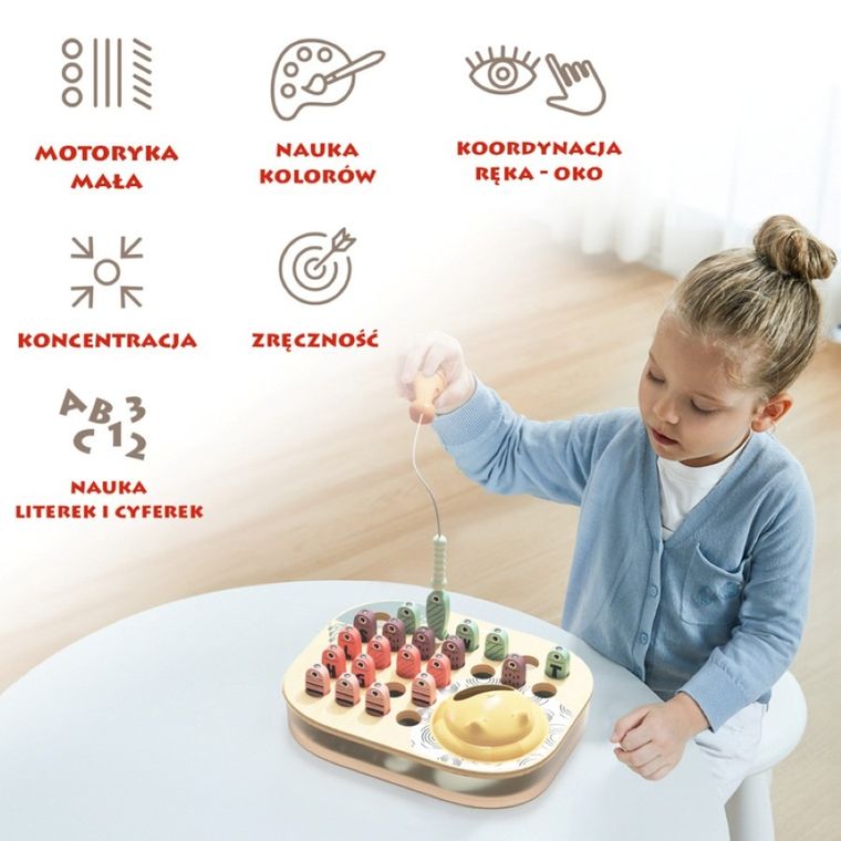 Topbright, Łowimy Rybki ABC, magnetyczna gra zręcznościowa