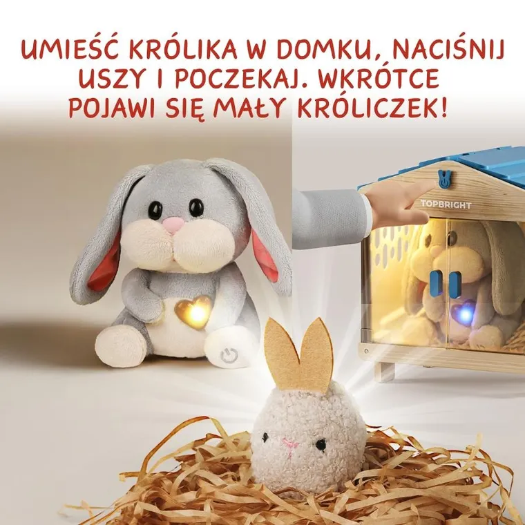 Topbright, Mummy Bunny, zabawka interaktywna