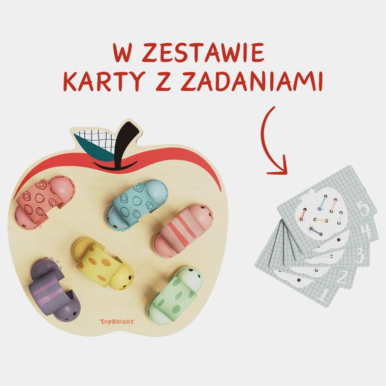 Topbright, Robaczki w jabłuszku, zabawka edukacyjna