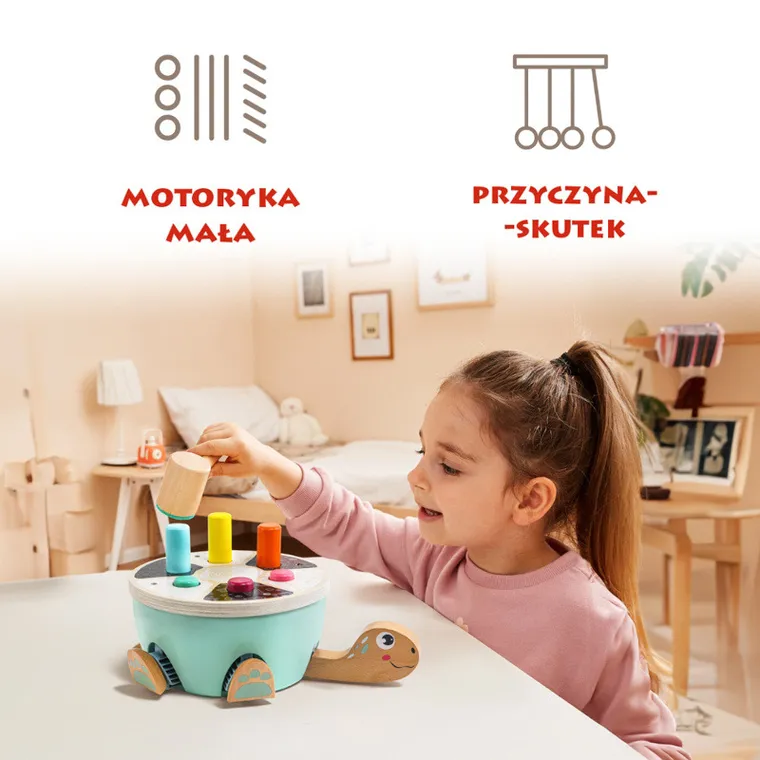 Topbright, Żółw, drewniana wbijanka