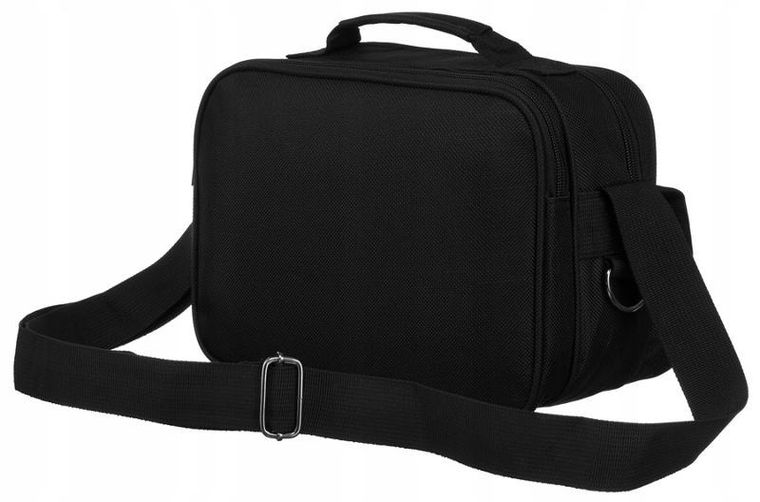 Torba listonoszka, czarna, materiałowa, Peterson