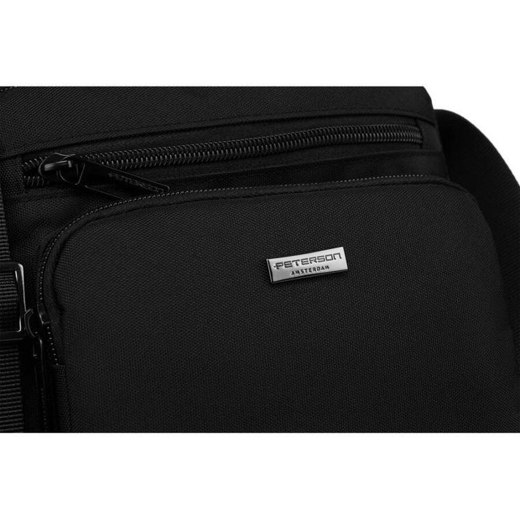 Torba listonoszka, czarna, Peterson