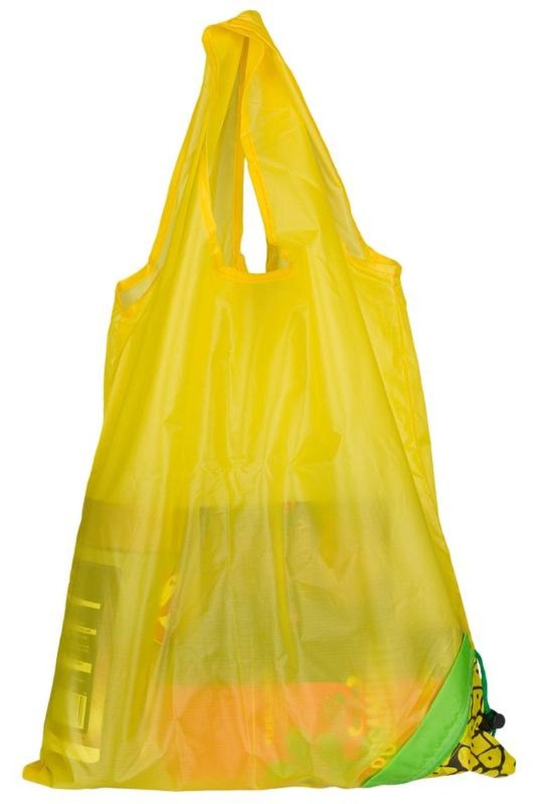 Torba na zakupy, składana, żółta