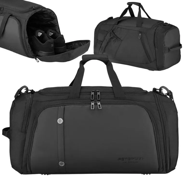 Torba sportowa, czarna, Peterson
