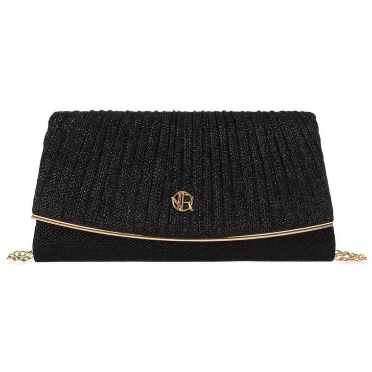 Torebka kopertówka, czarna, Rovicky