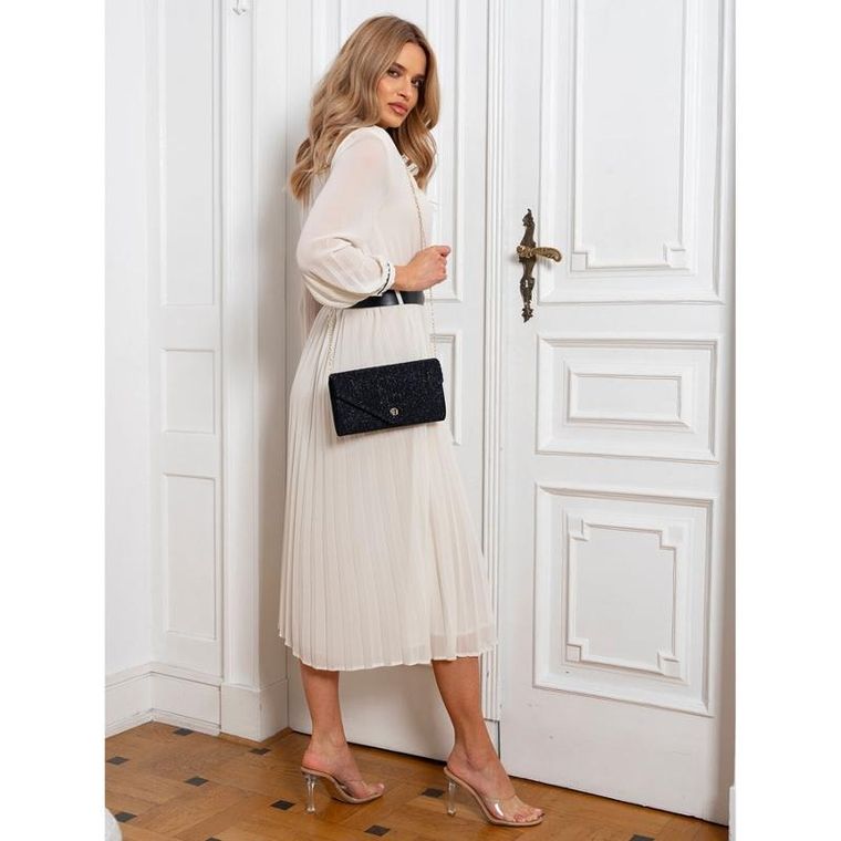 Torebka kopertówka, granatowa, Rovicky