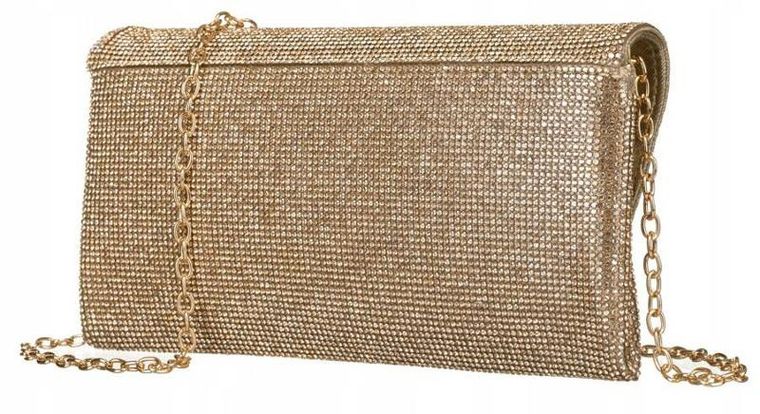 Torebka kopertówka, złota, Peterson