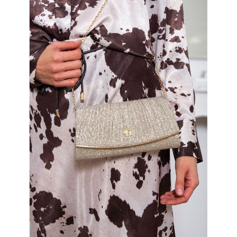 Torebka kopertówka, złota, Rovicky