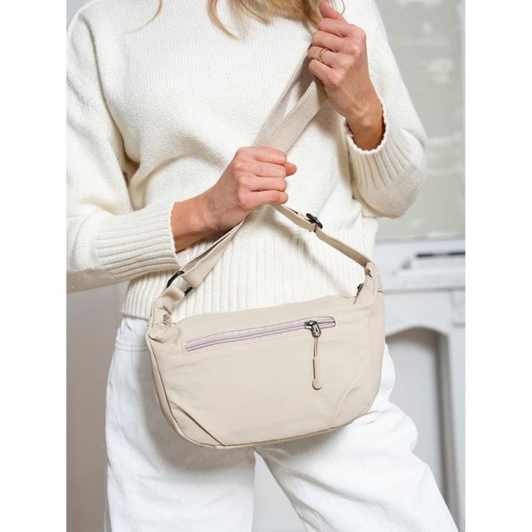 Torebka listonoszka, beżowa, Peterson