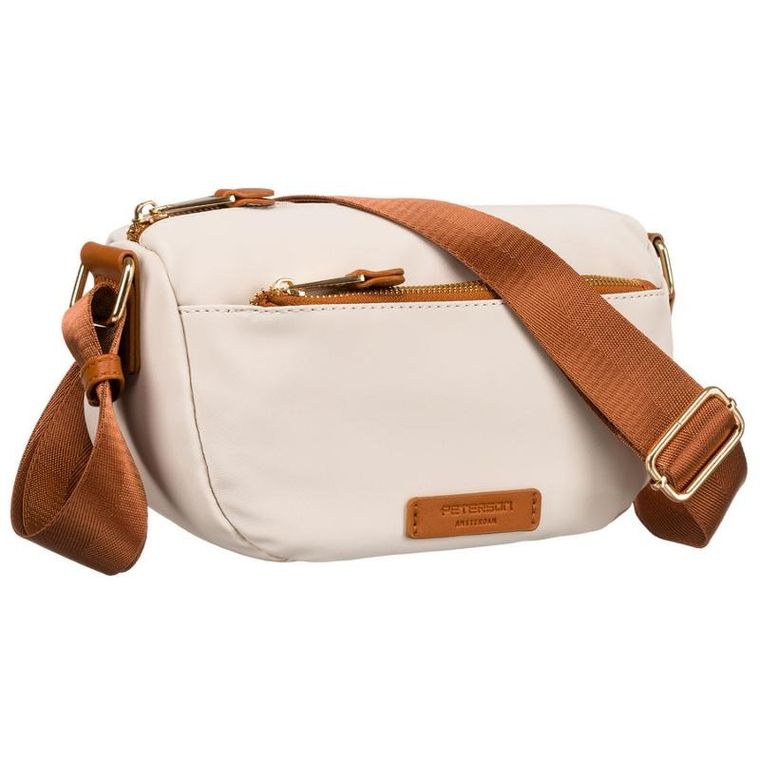 Torebka listonoszka, beżowa, Peterson