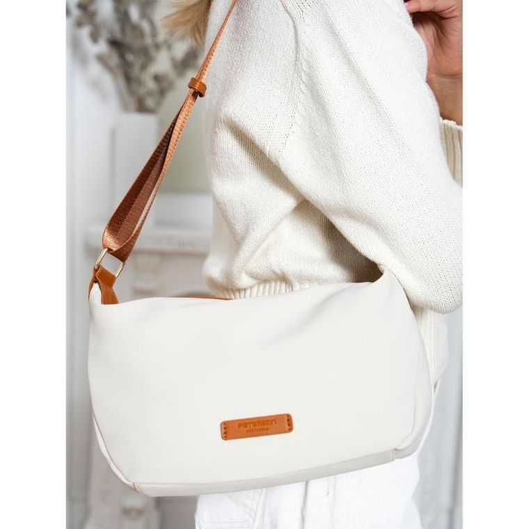 Torebka listonoszka, beżowa, Peterson