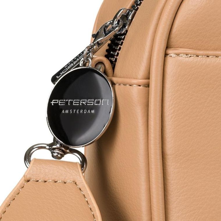 Torebka listonoszka, beżowa, Peterson