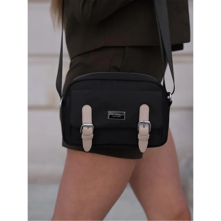 Torebka listonoszka, czarna, Peterson