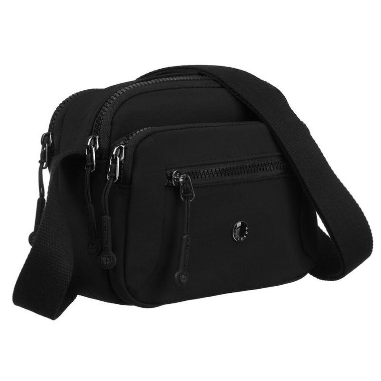 Torebka listonoszka, czarna, Peterson