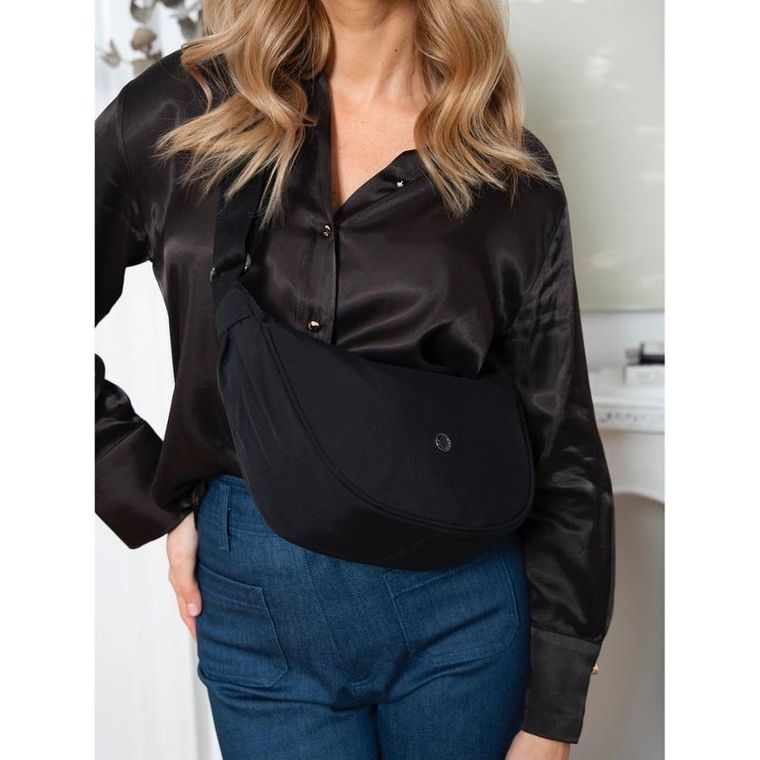 Torebka listonoszka, czarna, Peterson