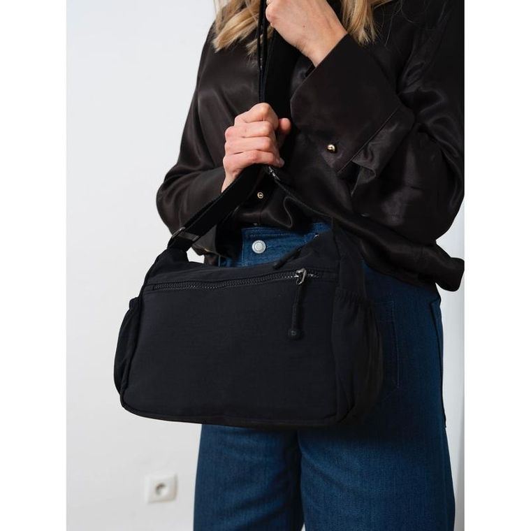 Torebka listonoszka, czarna, Peterson