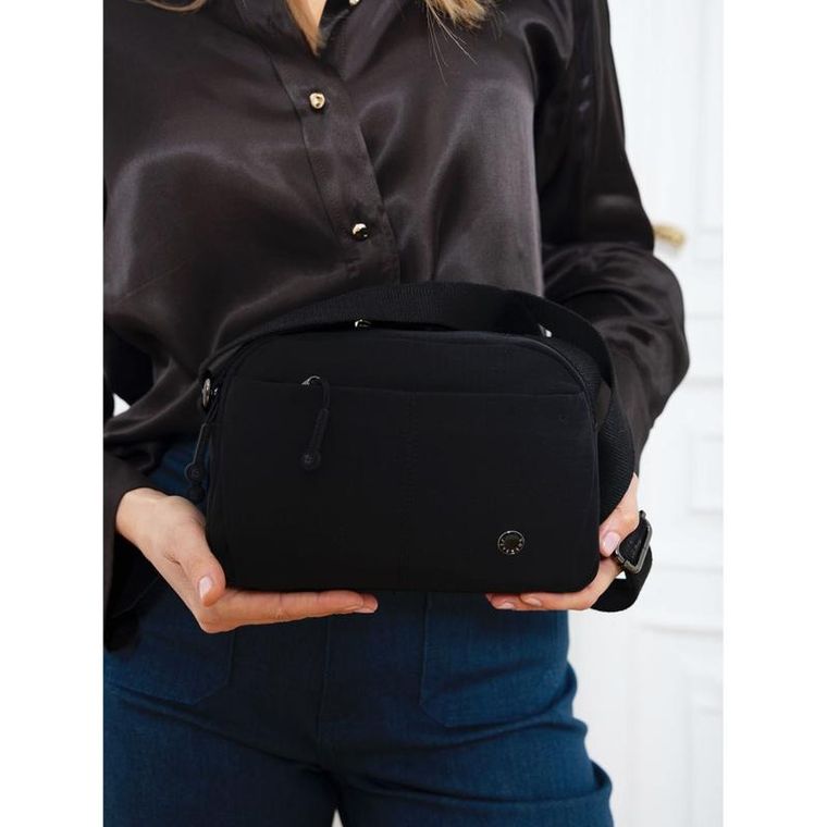 Torebka listonoszka, czarna, Peterson