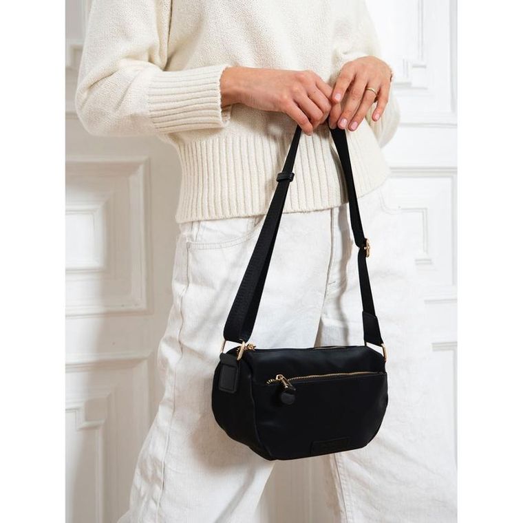 Torebka listonoszka, czarna, Peterson