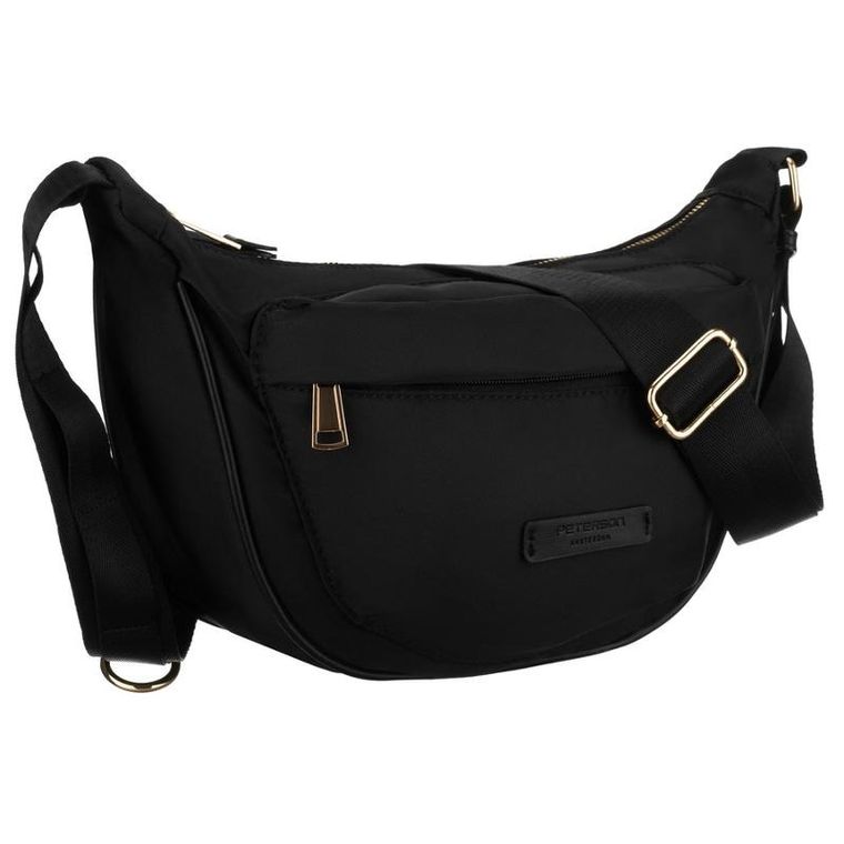 Torebka listonoszka, czarna, Peterson