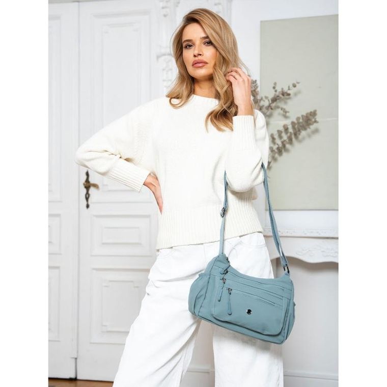 Torebka listonoszka, niebieska, Peterson