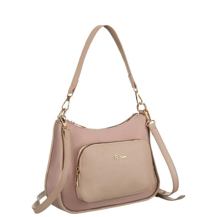 Torebka listonoszka, różowa, Peterson