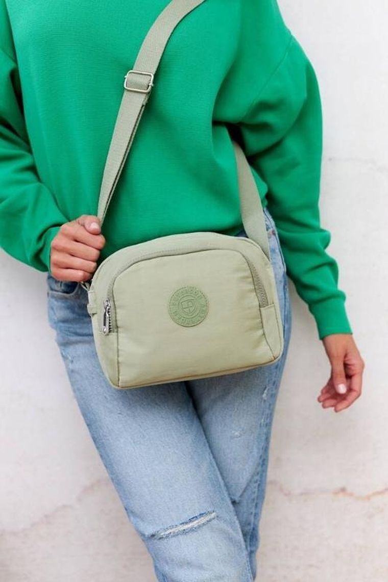 Torebka listonoszka, zielona, Peterson