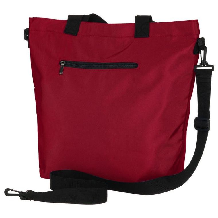 Torebka shopper, bordowa, Peterson