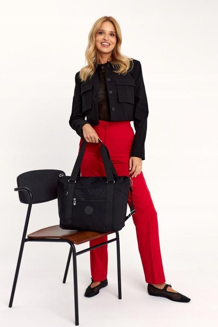 Torebka shopper, czarna, Peterson