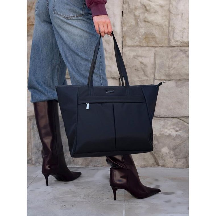 Torebka shopper, czarna, Peterson