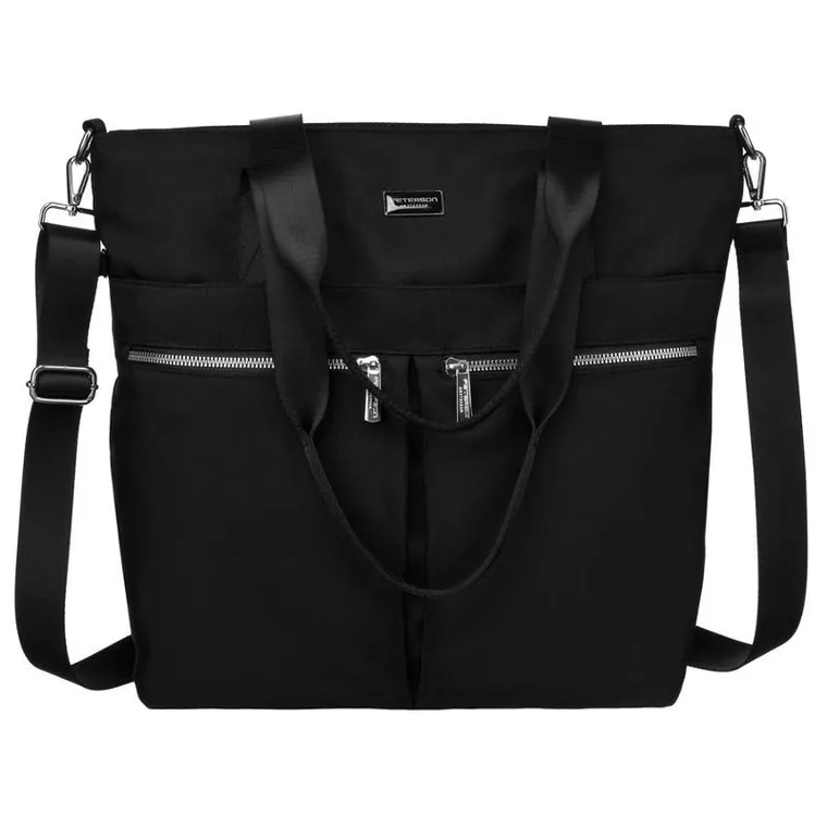 Torebka shopper, czarna, Peterson