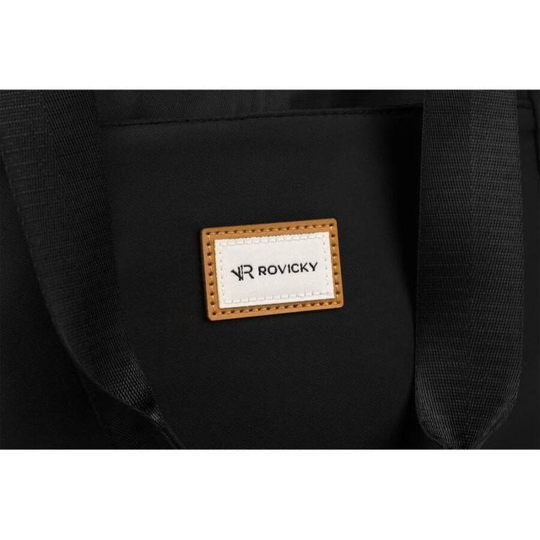 Torebka shopper, czarna, Rovicky