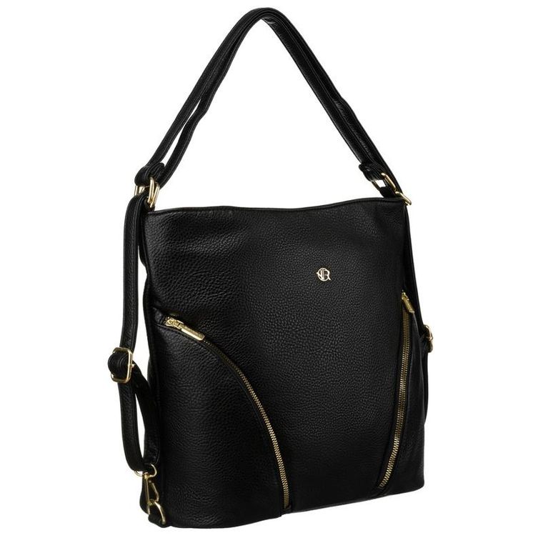 Torebka shopper, czarna, Rovicky